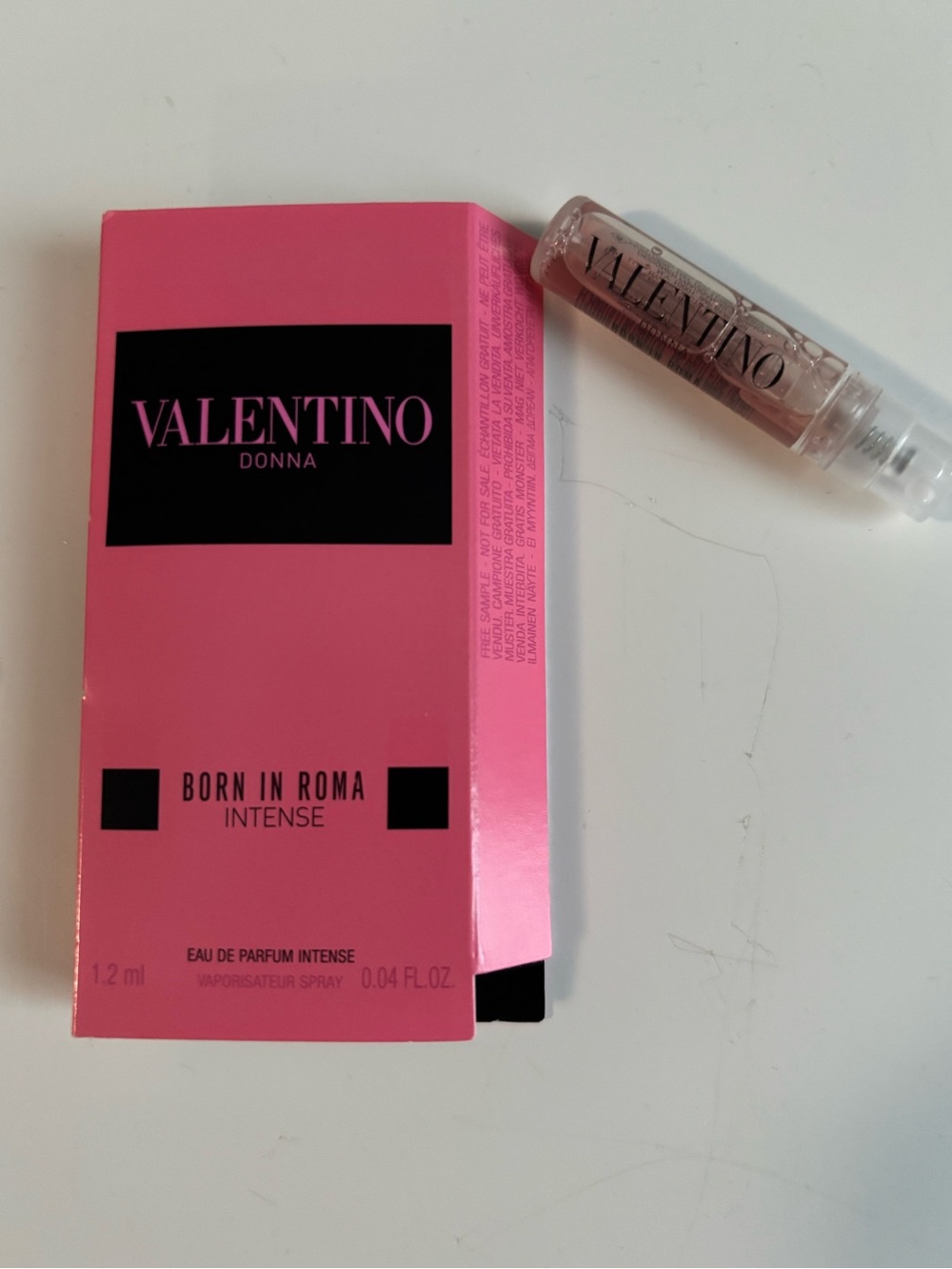 NWT Valentino Donna sample vial of Born in Roma- intense